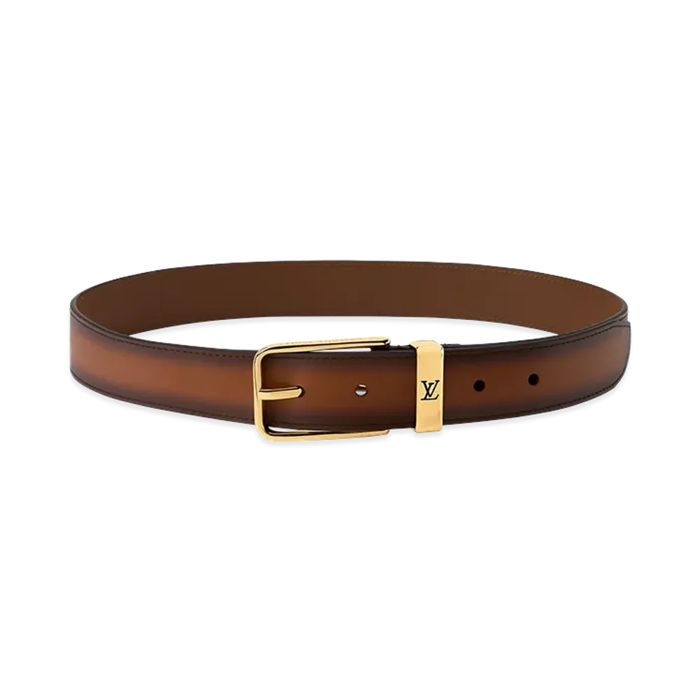 Louis Vuitton Belt Pont Neuf Patina 35mm "Brown"