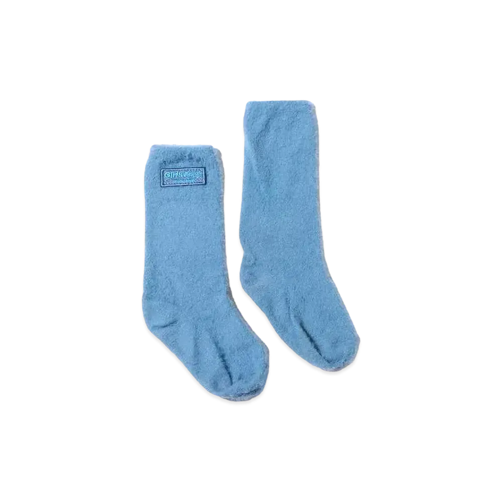 atmos pink x Girls2 Collaboration Fur Socks "Blue"
