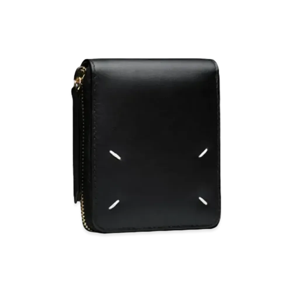 Maison Margiela Leather Zip Around Wallet Small "Black"
