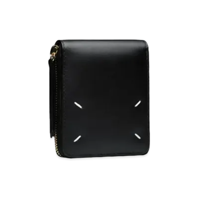 Maison Margiela Leather Zip Around Wallet Small "Black"