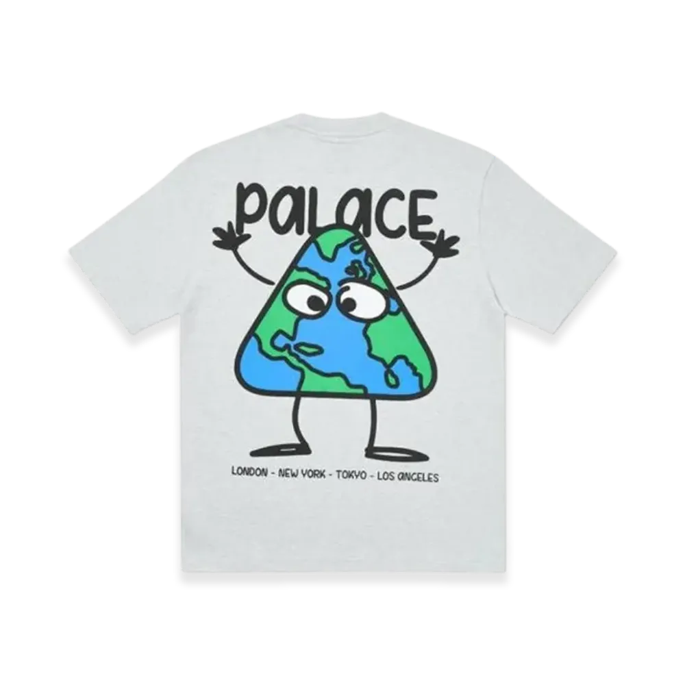 PALACE Globlerone T-Shirt "Grey Marl"