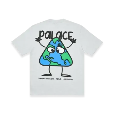 PALACE Globlerone T-Shirt "Grey Marl"