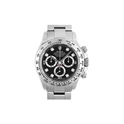 ROLEX Cosmograph DAYTONA Black Dial 8P Diamonds 116509G