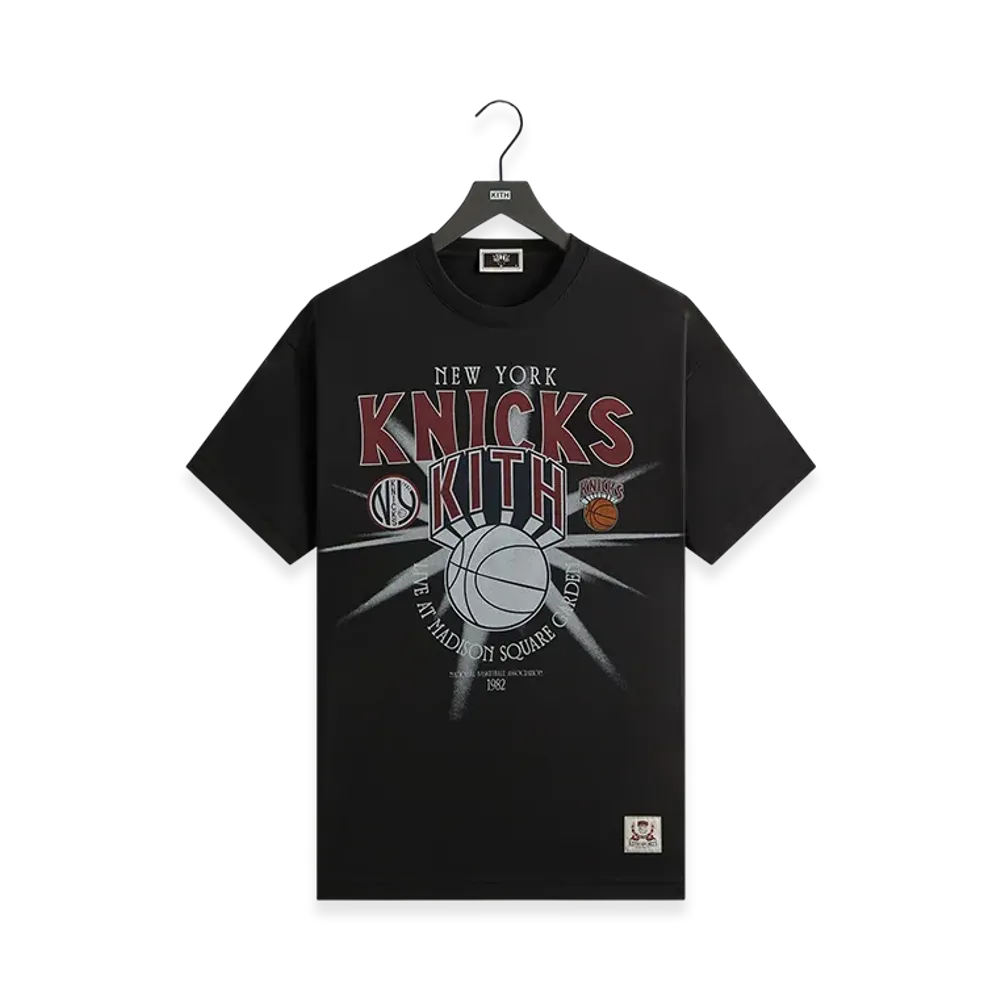 Kith x the New York Knicks Madison Square Garden Burst Jones Tee "Black"