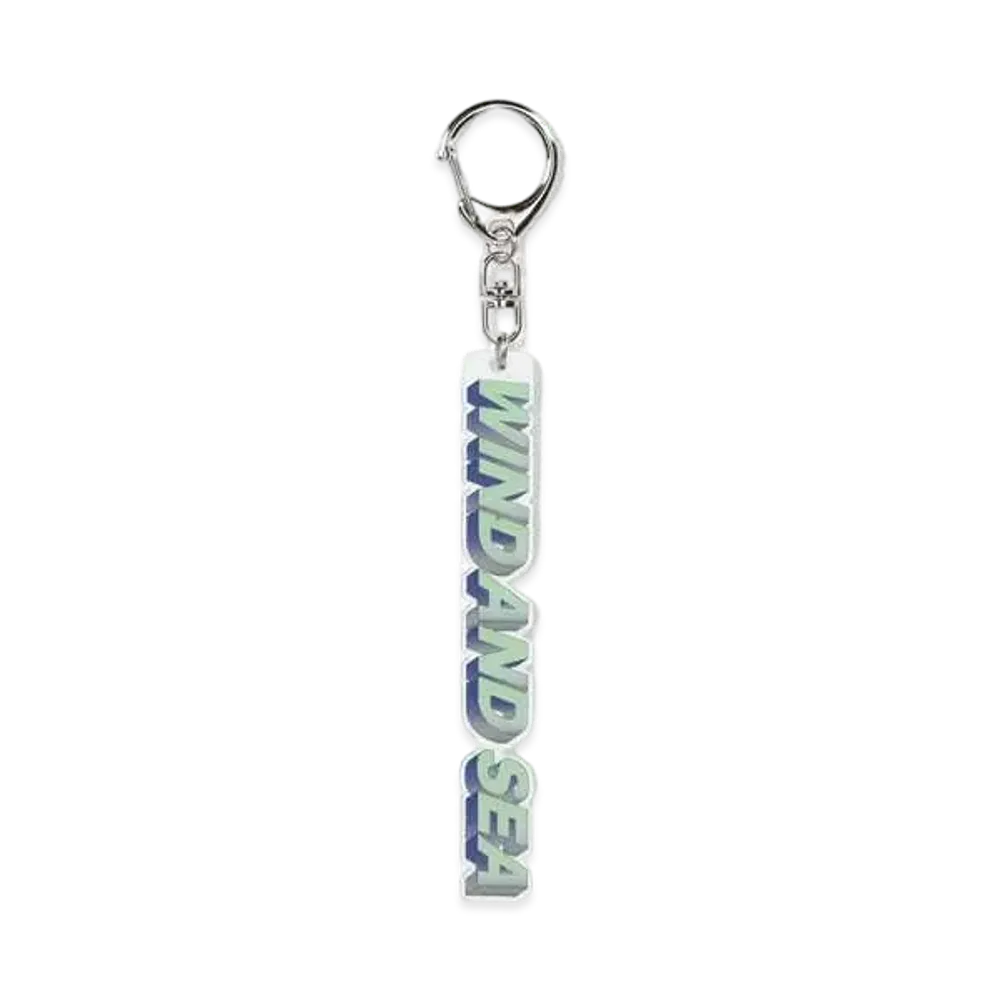 WIND AND SEA Box Logo Key Holder "Green/Navy"