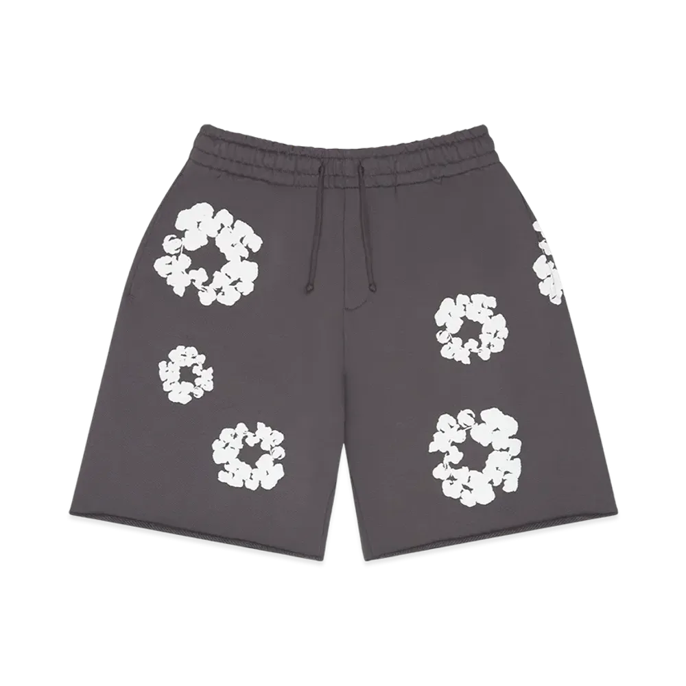 DENIM TEARS Cotton Wreath Sweatshorts "Charcoal"