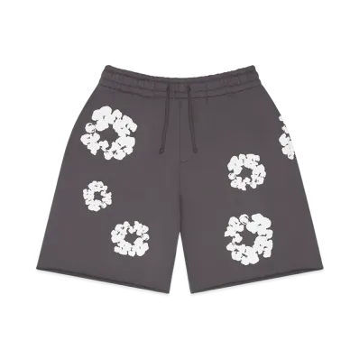 DENIM TEARS Cotton Wreath Sweatshorts "Charcoal"