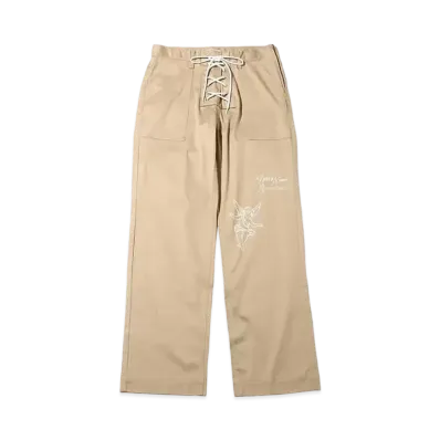atmos pink x Just Annoon Lace-Up Work Pants "Beige"