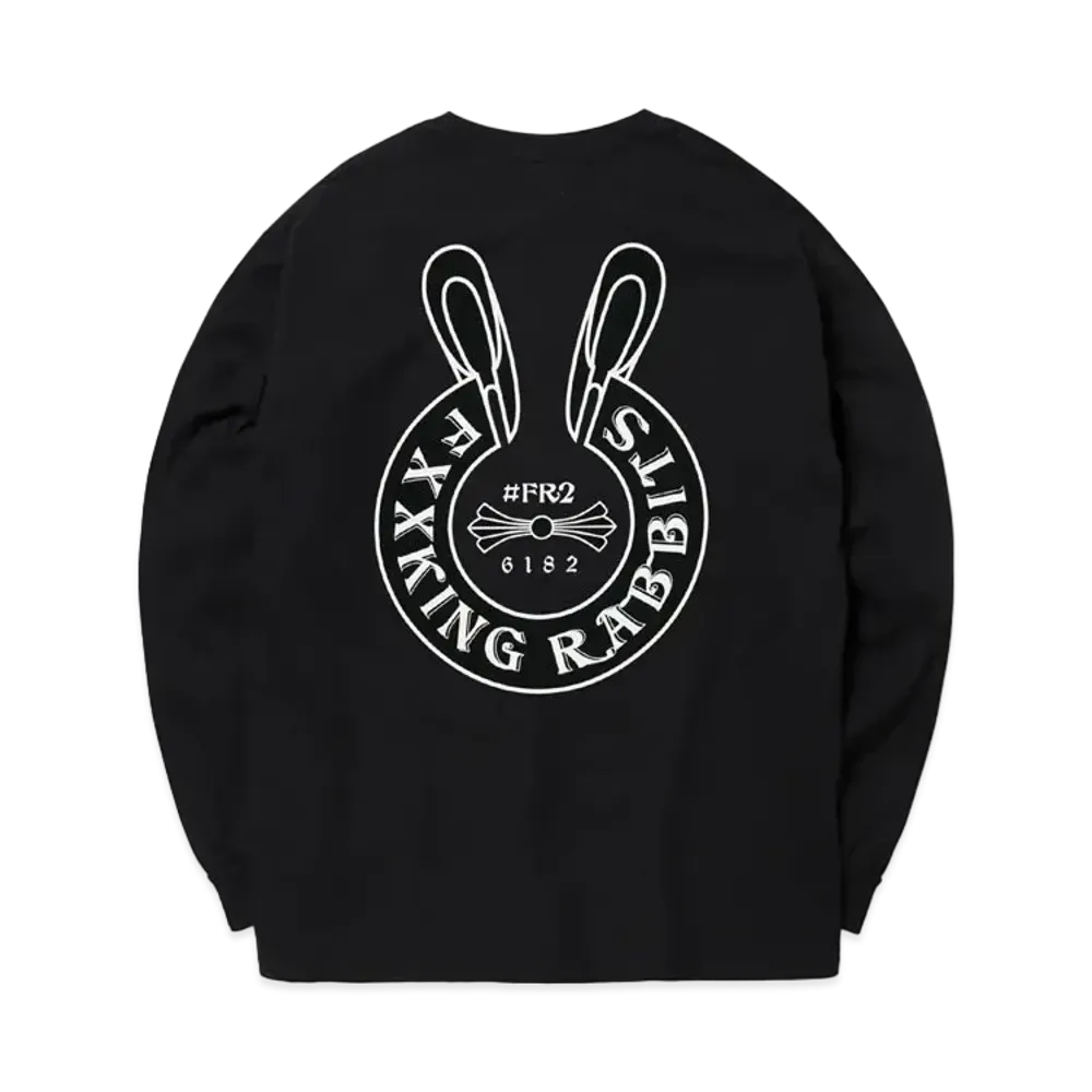 FR2 Logo within Face Outline Longsleeve T-shirt "Black"
