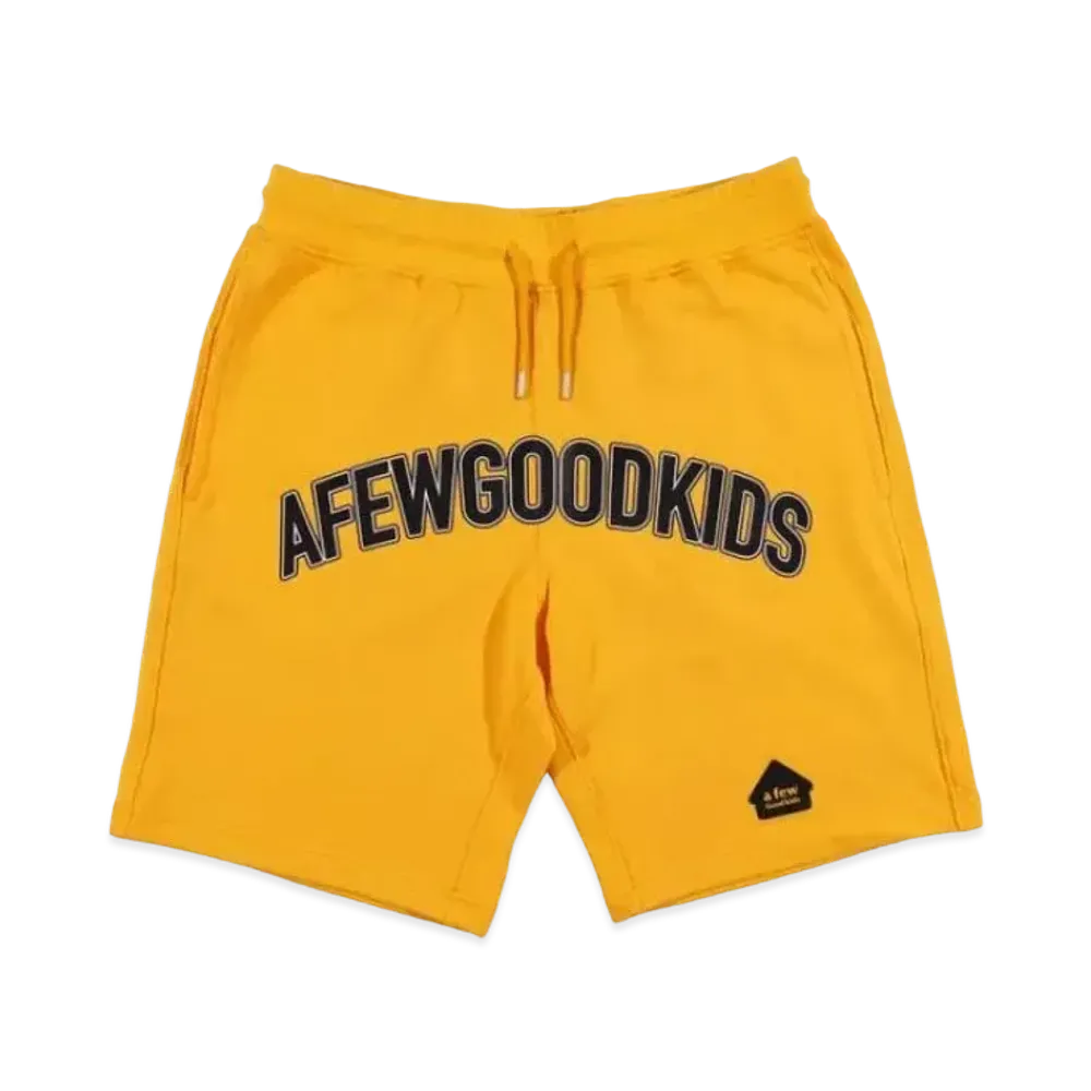A FEW GOOD KIDS Front Logo Shorts "Yellow"