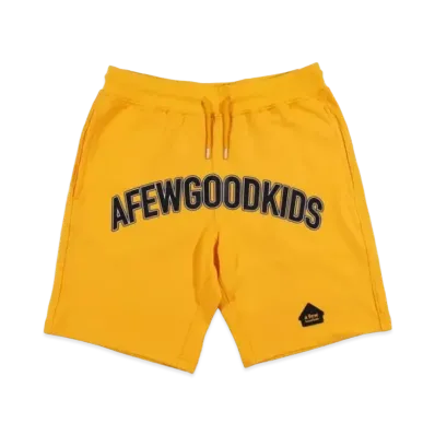 A FEW GOOD KIDS Front Logo Shorts "Yellow"