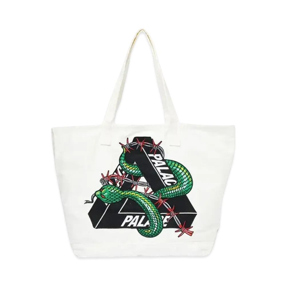 PALACE Hesh Denim Tote Bag "White"