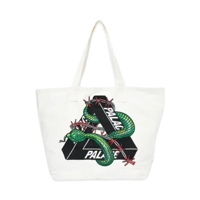 PALACE Hesh Denim Tote Bag "White"