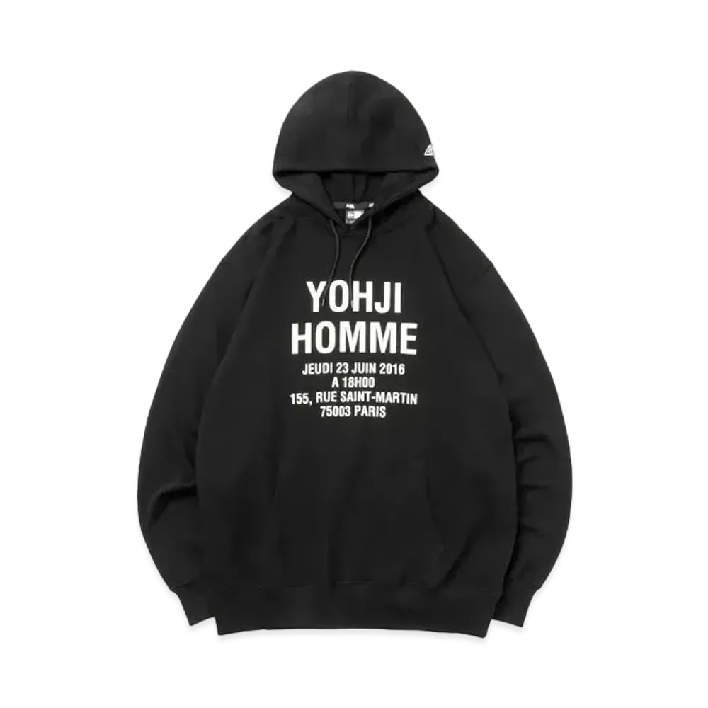 NEW ERA x Yohji Yamamoto SS23 Sweat Pullover Hoodie "Black"