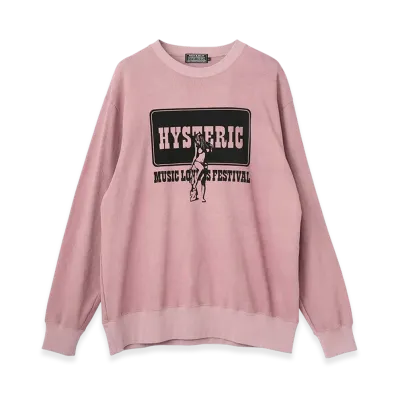 HYSTERIC GLAMOUR Music Lovers Festival Tee "Pink"