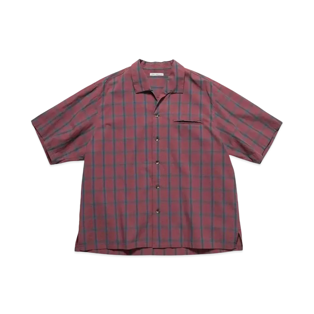 uniform experiment S/S Italian Collar Shirt "Red Check"