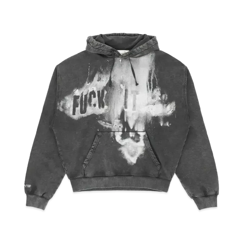 1017 ALYX 9SM Mark Flood Oversized Graphic Hoodie "Washed Black"