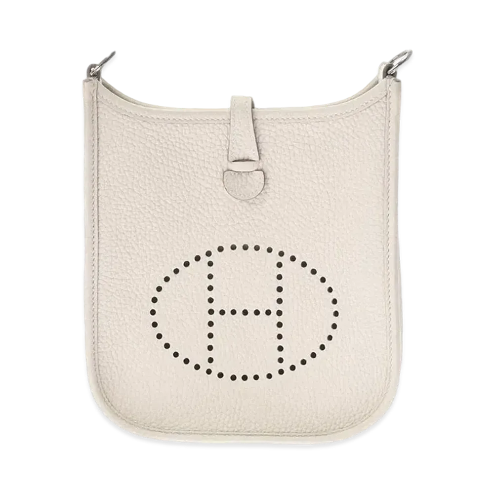 Hermes Evelyne 2 Taurillon Clemence "Beton/Silver"