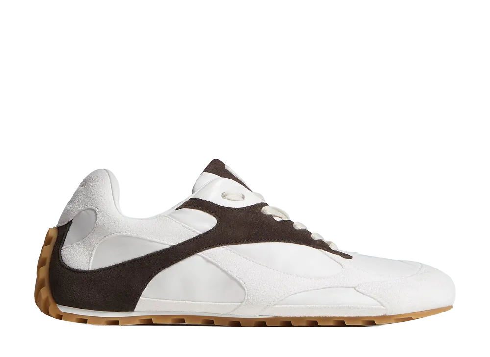 Bottega Veneta Women's Orbit Flash Sneakers "OpticWhite/Espresso"