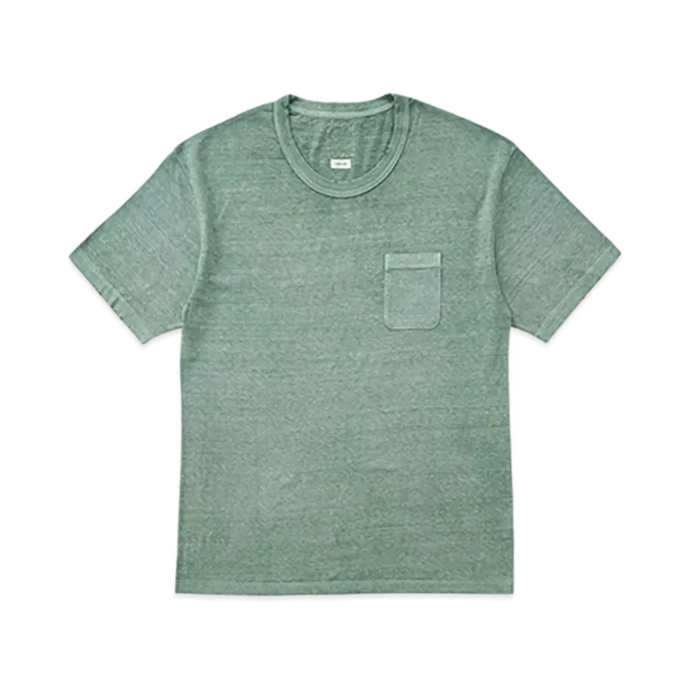visvim JUMBO TEE S/S (UNEVEN DYE) "Lt.Green"