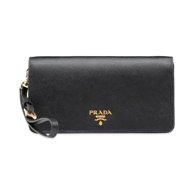 PRADA Saffiano Leather Mini Bag "Black"