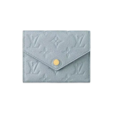 Louis Vuitton Victorine Wallet Monogram Empreinte Leather "Blue"