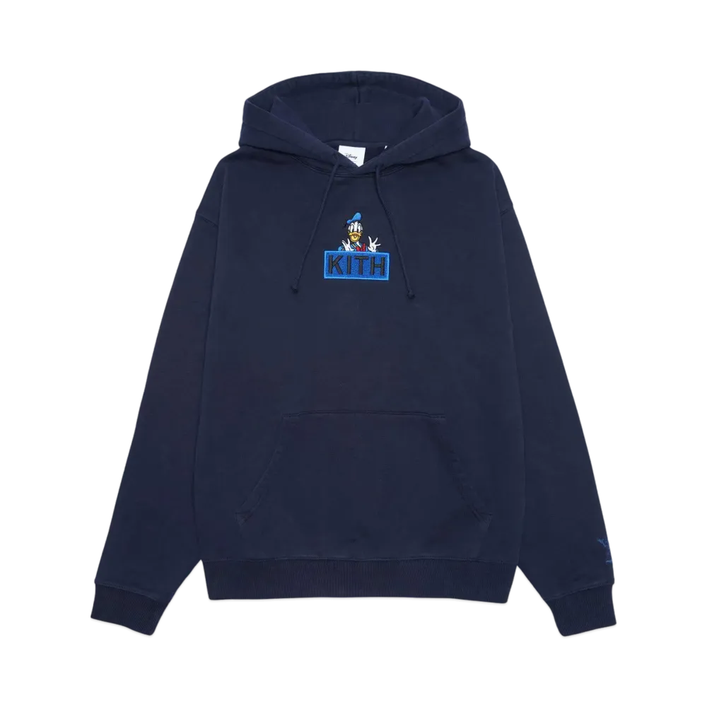 Kith x Disney Mickey & Friends Cyber Monday Donald Duck Classic Logo Hoodie "Nocturnal"