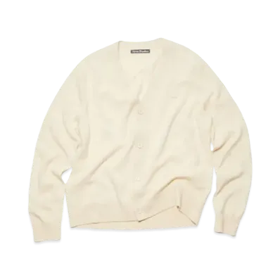 Acne Studios V Neck Cardigan "Oatmeal Melange"