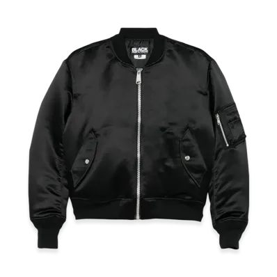 BLACK COMME des GARCONS Satin Bomber Jacket "Black"