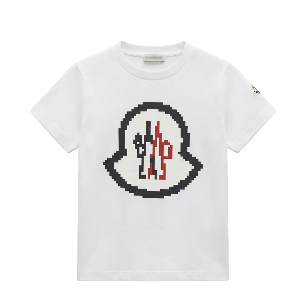 MONCLER Kids Crew Neck T-Shirt "White"