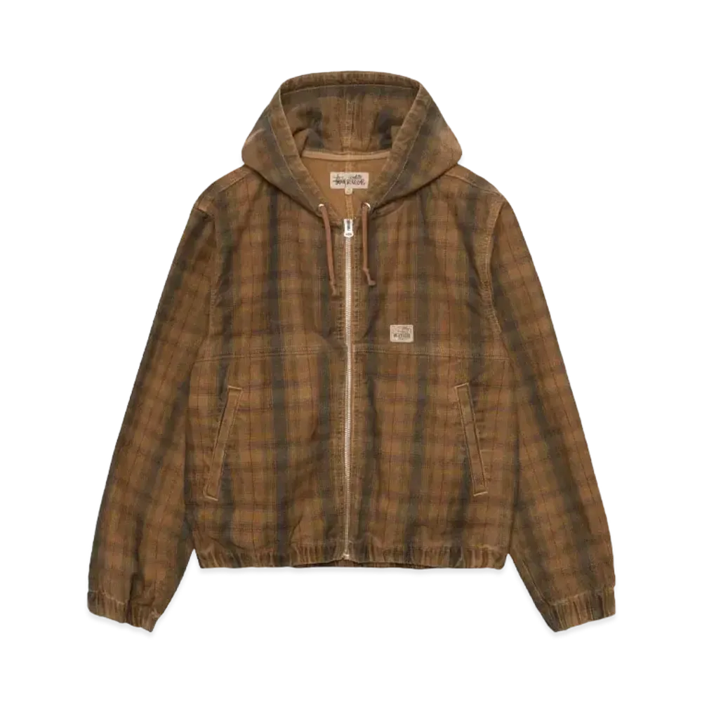 Stussy Work Jacket Unlined Plaid "Brown"