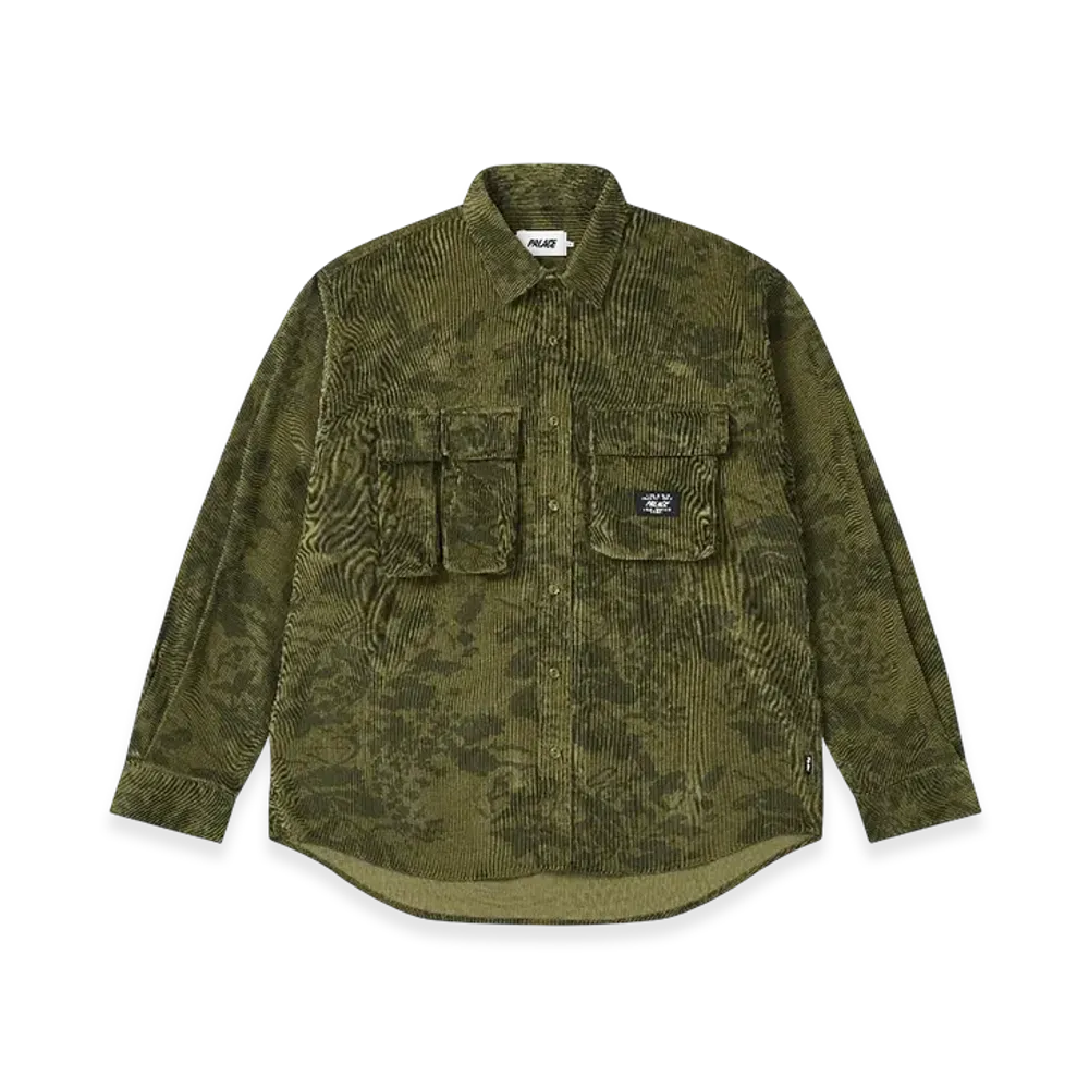PALACE Double Pocket Cord Overshirt "Floral"