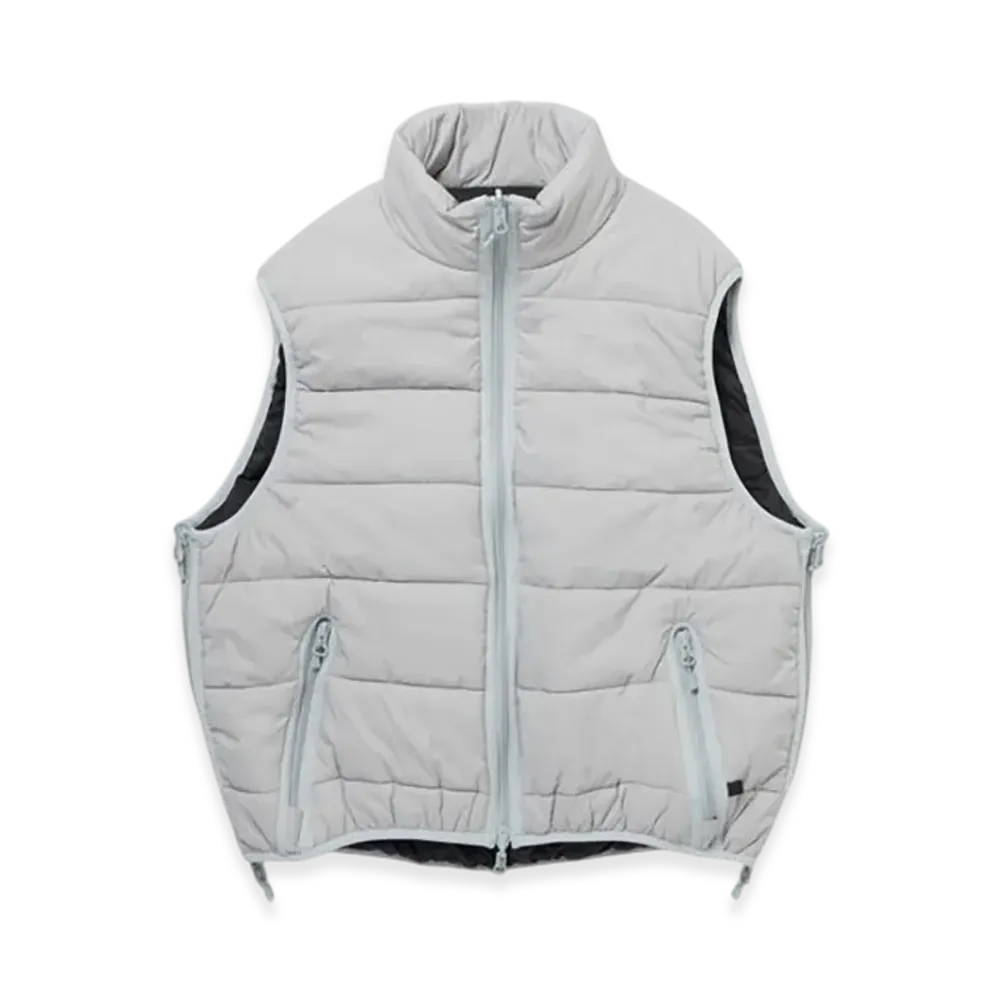 DAIWA PIER39 Tech Reversible Climbers Puff Vest "Silver x Black"