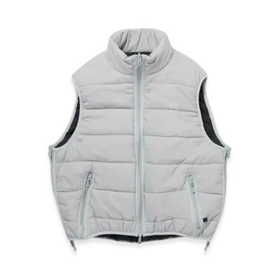 DAIWA PIER39 Tech Reversible Climbers Puff Vest "Silver x Black"