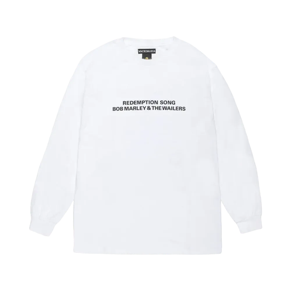 WACKO MARIA x BOB MARLEY Long Sleeve T-Shirt "White"