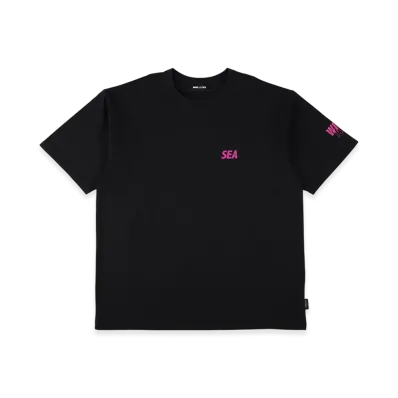 WIND AND SEA CT Crewneck (Cordura(R)) S/S Tee "BlackPink"