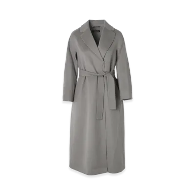 S Max Mara Women's Esturia Double-Faced Virgin Wool Coat "Medium Grey"