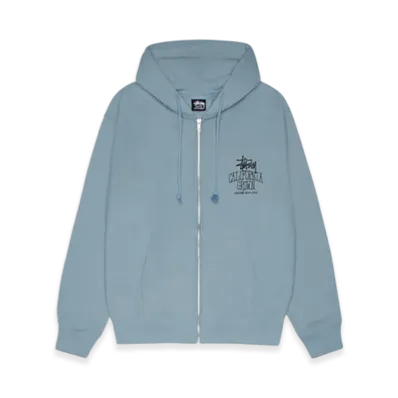 Stussy Cali Grown Zip Hoodie "Slate"