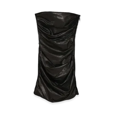 AMIRI Women's Leather Mini Dress "Black"