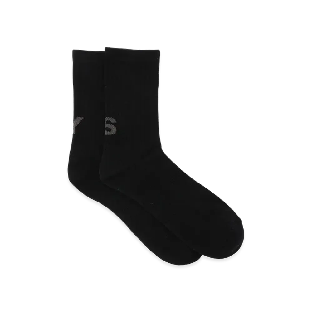 Y's x Chicstocks Ribbed Socks "Black"