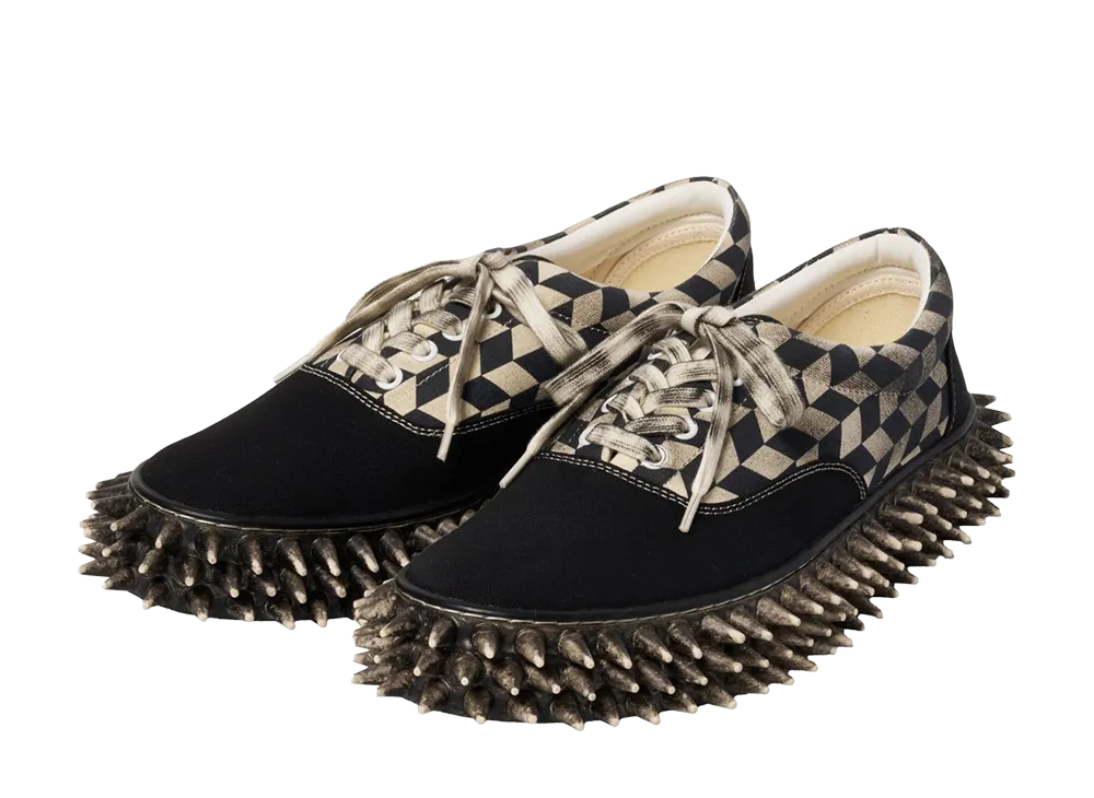 doublet Dirty Spike Canvas Sneaker "Black"