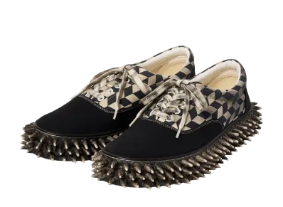 doublet Dirty Spike Canvas Sneaker "Black"