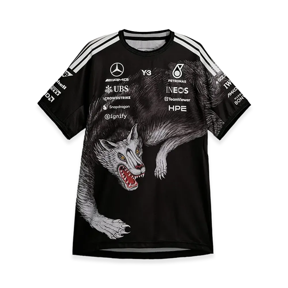 Y-3 x Mercedes AMG Petronas Formula 1 Team Driver Short Sleeve Jersey "Black"