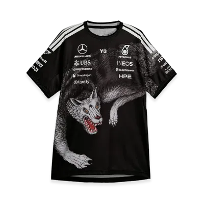 Y-3 x Mercedes AMG Petronas Formula 1 Team Driver Short Sleeve Jersey "Black"