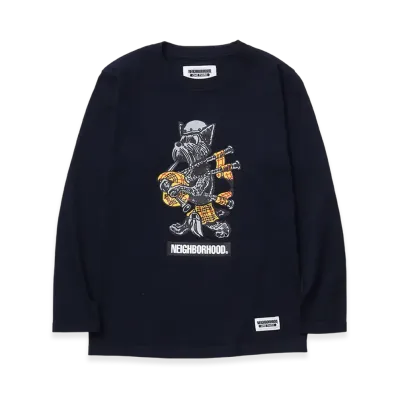 NEIGHBORHOOD One Third Kids OT. Tee LS-10 "Navy"