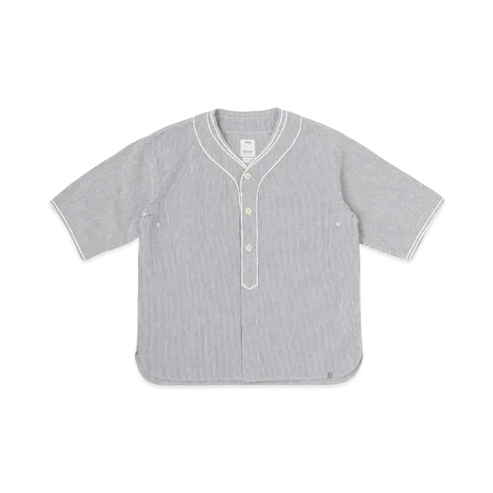 visvim Dugout S/S Seersucker "Navy"