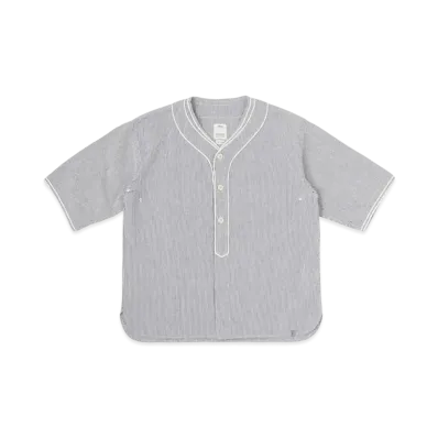 visvim Dugout S/S Seersucker "Navy"
