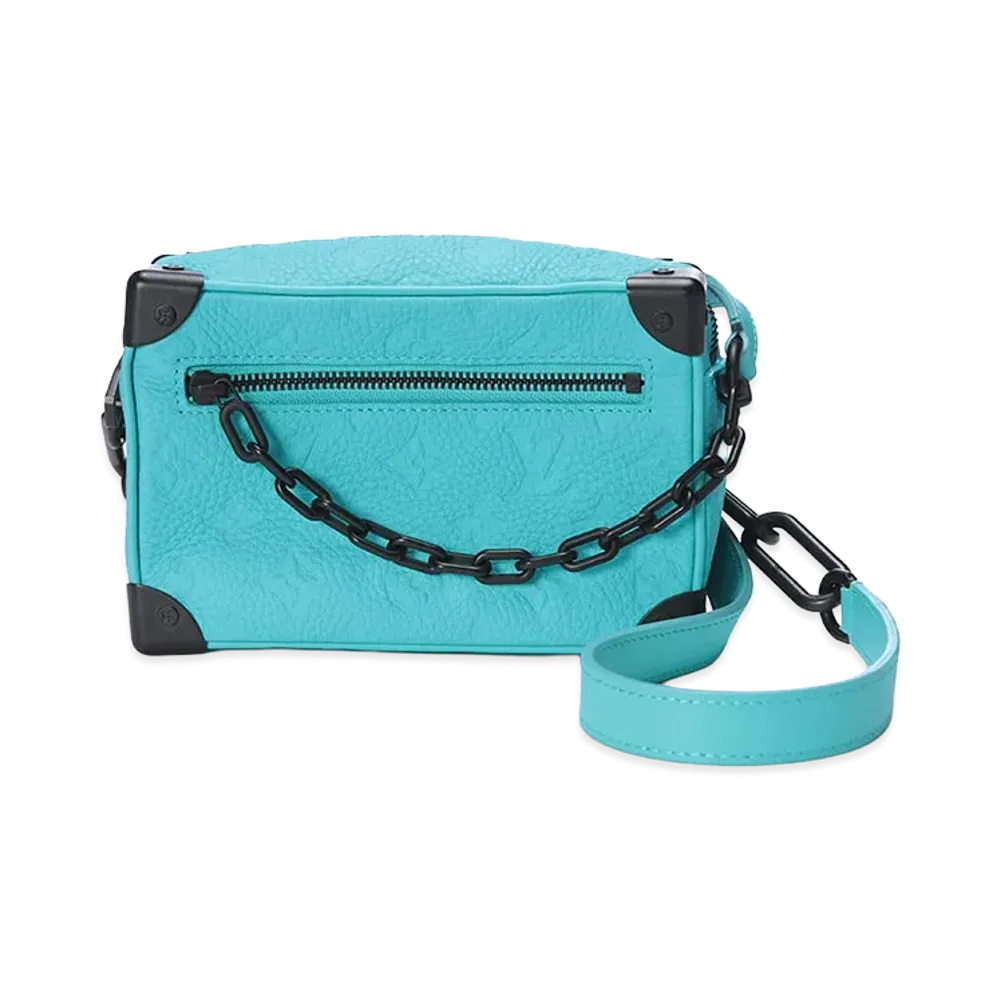 Louis Vuitton Mini Soft Trunk Leather Mini Bag "Blue"