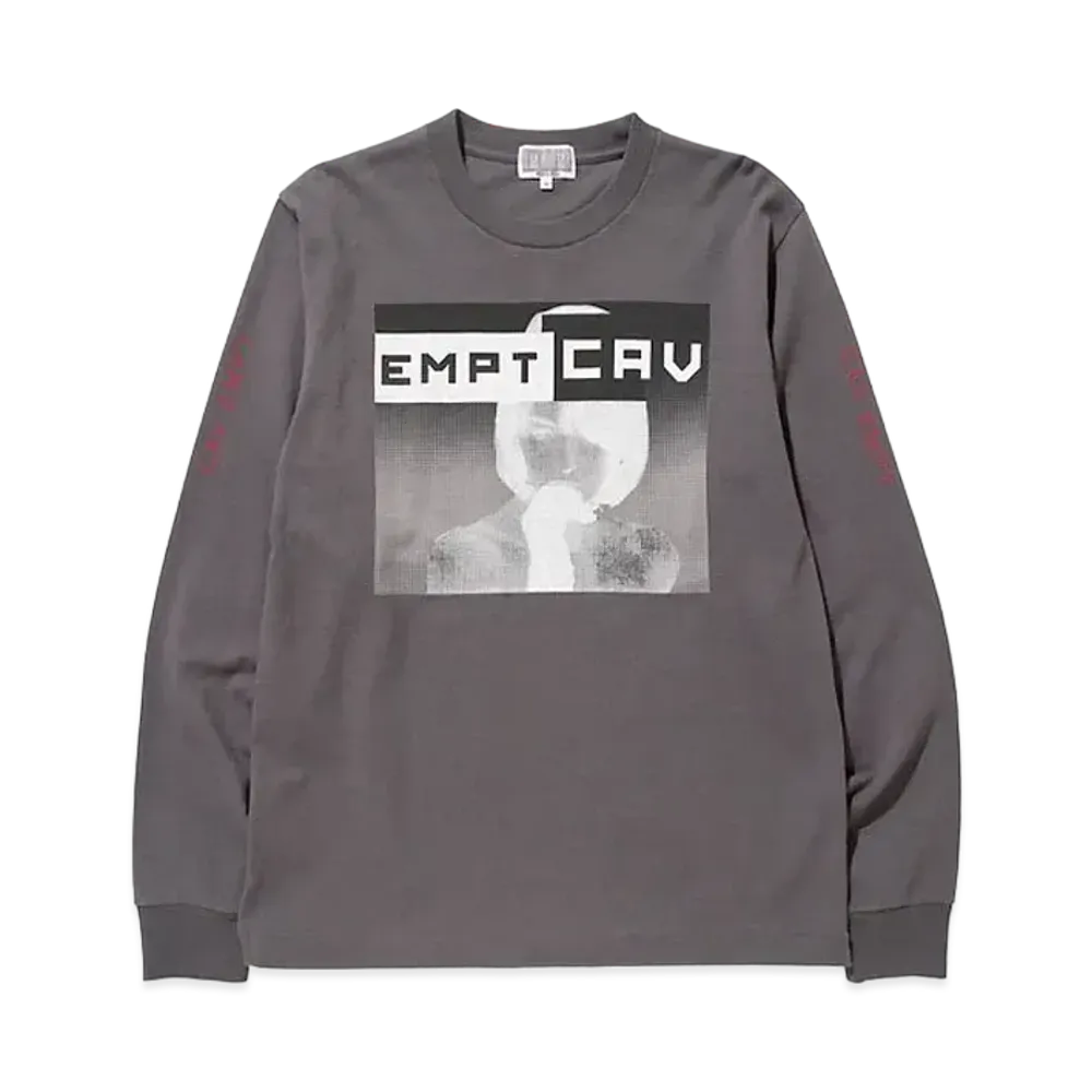 Cav Empt (C.E) EMPT CAV LONG SLEEVE T "Charcoal"