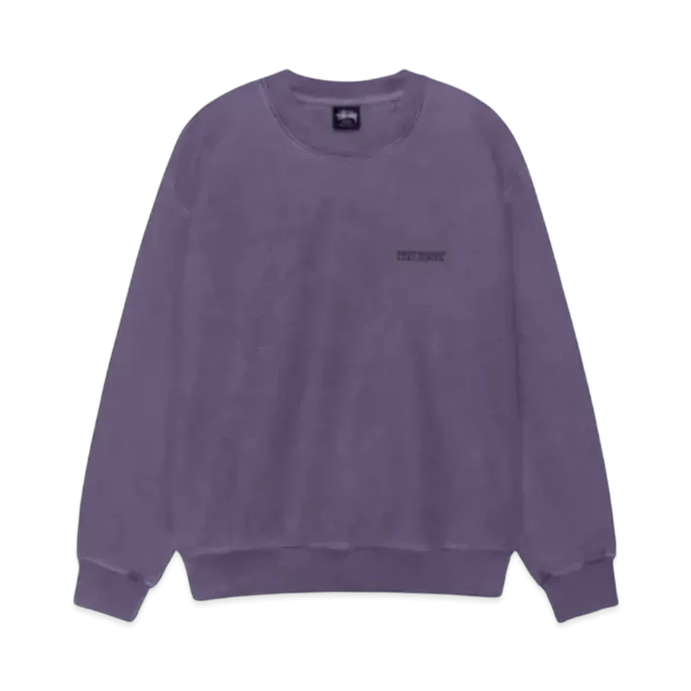 Stussy Jumbo Crew Pigment Dyed "Grape"